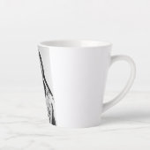 ラコタ首席降伏：座るブルフォートブフォード カフェラテマグ (右)