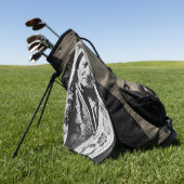 ラコタ首席降伏：座るブルフォートブフォード ゴルフタオル (グリーン)