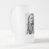 ラコタ首席降伏：座るブルフォートブフォード フロストグラスビールジョッキ (正面左)