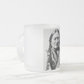 ラコタ首席降伏：座るブルフォートブフォード フロストグラスマグカップ (正面左)