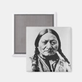 ラコタ首席降伏:座るブルフォートブフォード マグネット (正面/裏面)