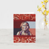 ラコタ·ウォリアー-シッティング·ブル カード (黄色い花)