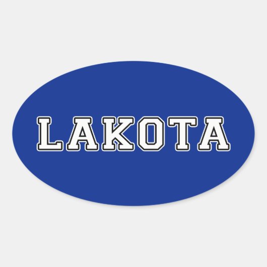 ラコタ 楕円形シール (正面)