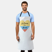 ラコチーナデラアブエラコロンビア国旗のエプロン エプロン (着用した状態)