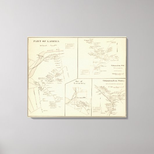 ラコニアの一部 キャンバスプリント (正面)