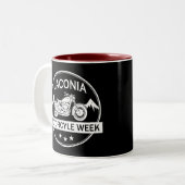 ラコニアオートバイウィークバイク ツートーンマグカップ (正面左)