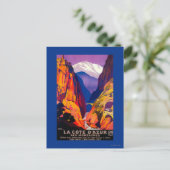 ラコートダジュールヴィンテージポスターヨーロッパ2 ポストカード (スタンド正面)