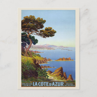 ラコートダジュールFrance Vintage Poster 1920 ポストカード