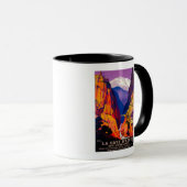 ラコートダズールヴィンテージポスターヨーロッパ マグカップ (正面右)