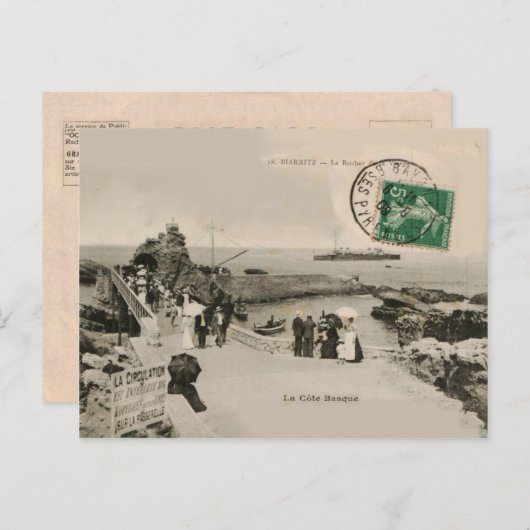 ラコートバスケビアリッツラローチャーレプリカ1909 ポストカード (正面/裏面)