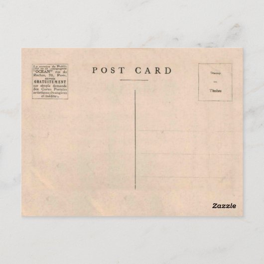 ラコートバスケビアリッツラローチャーレプリカ1909 ポストカード (裏面)