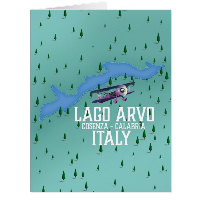 ラゴアルヴォ・イタリアの旅行地図 (正面)