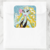 ラゴオナブルーモンスターハイステッカー スクエアシール (バッグ)