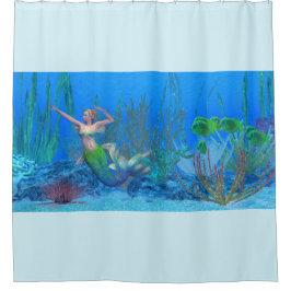 ラゴオナマーメイド水中シャワーカーテン シャワーカーテン