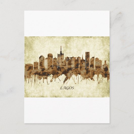 ラゴスナイジェリアシティスケープ シーズンポストカード (正面)