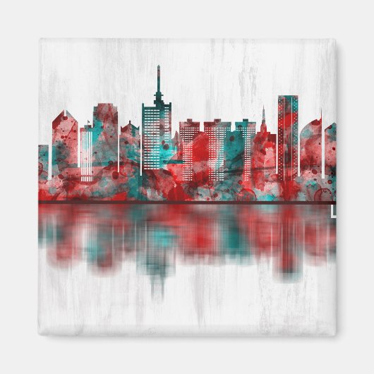 ラゴスナイジェリアスカイライン マグネット (正面)