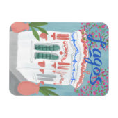 ラゴスポルトガルクイオスクアルガルヴキュートハンドメイドアート マグネット (横)