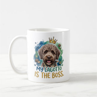 ラゴットがボスです 面白い犬のマグカップ コーヒーマグカップ