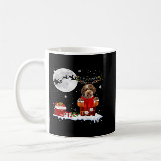 ラゴットロマグノロクリスマスツリーライツパジャマドッグ コーヒーマグカップ