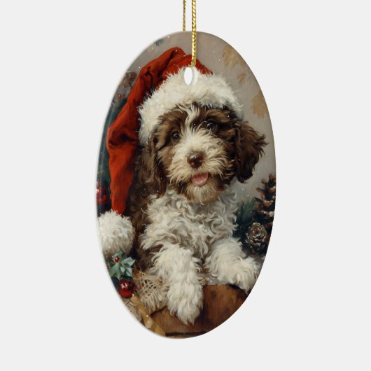 ラゴットロマグノロビンテージクリスマス セラミックオーナメント (右)