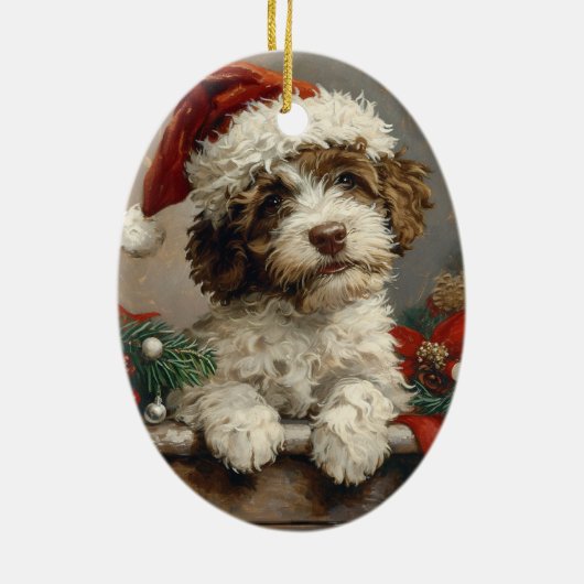 ラゴットロマグノロビンテージクリスマス セラミックオーナメント (裏面)