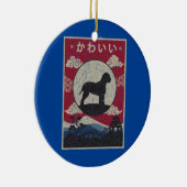 ラゴットロマグノロ日本のデザインかわいいドッグママ セラミックオーナメント (右)