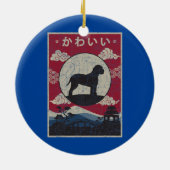 ラゴットロマグノロ日本のデザインかわいいドッグママ セラミックオーナメント (裏面)