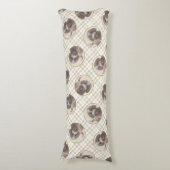 ラゴットロマグノロ絵を描の可愛いオリジナルドッグアート ボディピロー (正面縦)