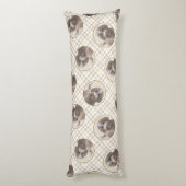 ラゴットロマグノロ絵を描の可愛いオリジナルドッグアート ボディピロー (裏面 (縦))