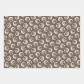 ラゴットロマグノロ絵を描の可愛いオリジナルドッグアート ラッピングペーパーシート (正面3)