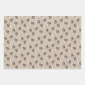 ラゴットロマグノロ絵を描の可愛いオリジナルドッグアート ラッピングペーパーシート (正面2)