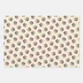 ラゴットロマグノロ絵を描の可愛いオリジナルドッグアート ラッピングペーパーシート (正面)