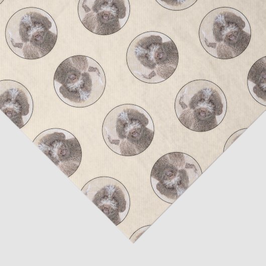 ラゴットロマグノロ絵を描の可愛いオリジナルドッグアート 薄葉紙 (詳細)