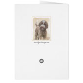 ラゴットロマグノロ絵画ーズ – かわいいオリジナルドッグアート (裏面)