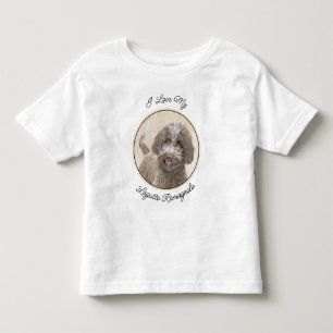 ラゴットロマグノロ絵画ーズ – かわいいオリジナルドッグアート トドラーTシャツ