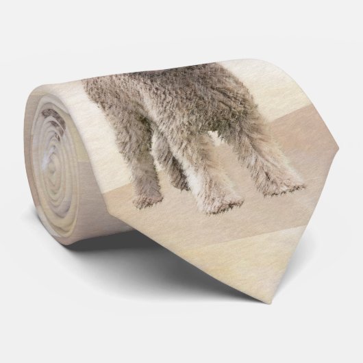 ラゴットロマグノロ絵画ーズ – かわいいオリジナルドッグアート ネクタイ (ロール)