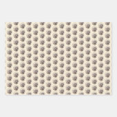 ラゴットロマグノロ絵画ーズ – かわいいオリジナルドッグアート ラッピングペーパーシート (正面)