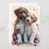 ラゴット・ロマニョーロのバレンタインデー シーズンカード (正面/裏面)