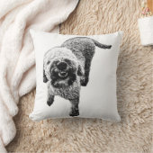 ラゴット・ロマニョーロの枕 – Happy Dog Design クッション (ブランケット)