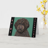 ラゴット・ロマニョーロ カード (黄色い花)