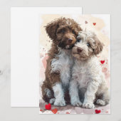 ラゴット・ロマニョーロ バレンタインデー シーズンカード (正面/裏面)