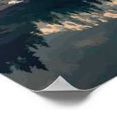 ラゴディカレッツァ、イタリア旅行イラストレーション ポスター (角)