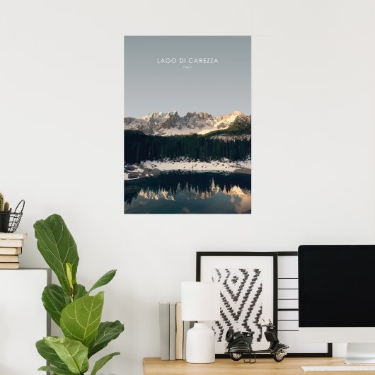 ラゴディカレッツァ、イタリア旅行イラストレーション ポスター (ホームオフィス)