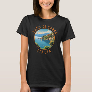 ラゴディガルダイタリアレトロ動揺してサークル Tシャツ
