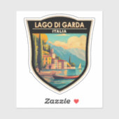 ラゴディガルダイタリア旅行アートヴィンテージ シール (シート)