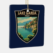 ラゴディガルダイタリア旅行アートヴィンテージ セラミックオーナメント (右)