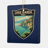 ラゴディガルダイタリア旅行アートヴィンテージ セラミックオーナメント (左)