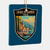 ラゴディガルダイタリア旅行アートヴィンテージ セラミックオーナメント (右)