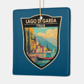 ラゴディガルダイタリア旅行アートヴィンテージ セラミックオーナメント (左)