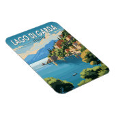 ラゴディガルダイタリア旅行アートヴィンテージ マグネット (右側)